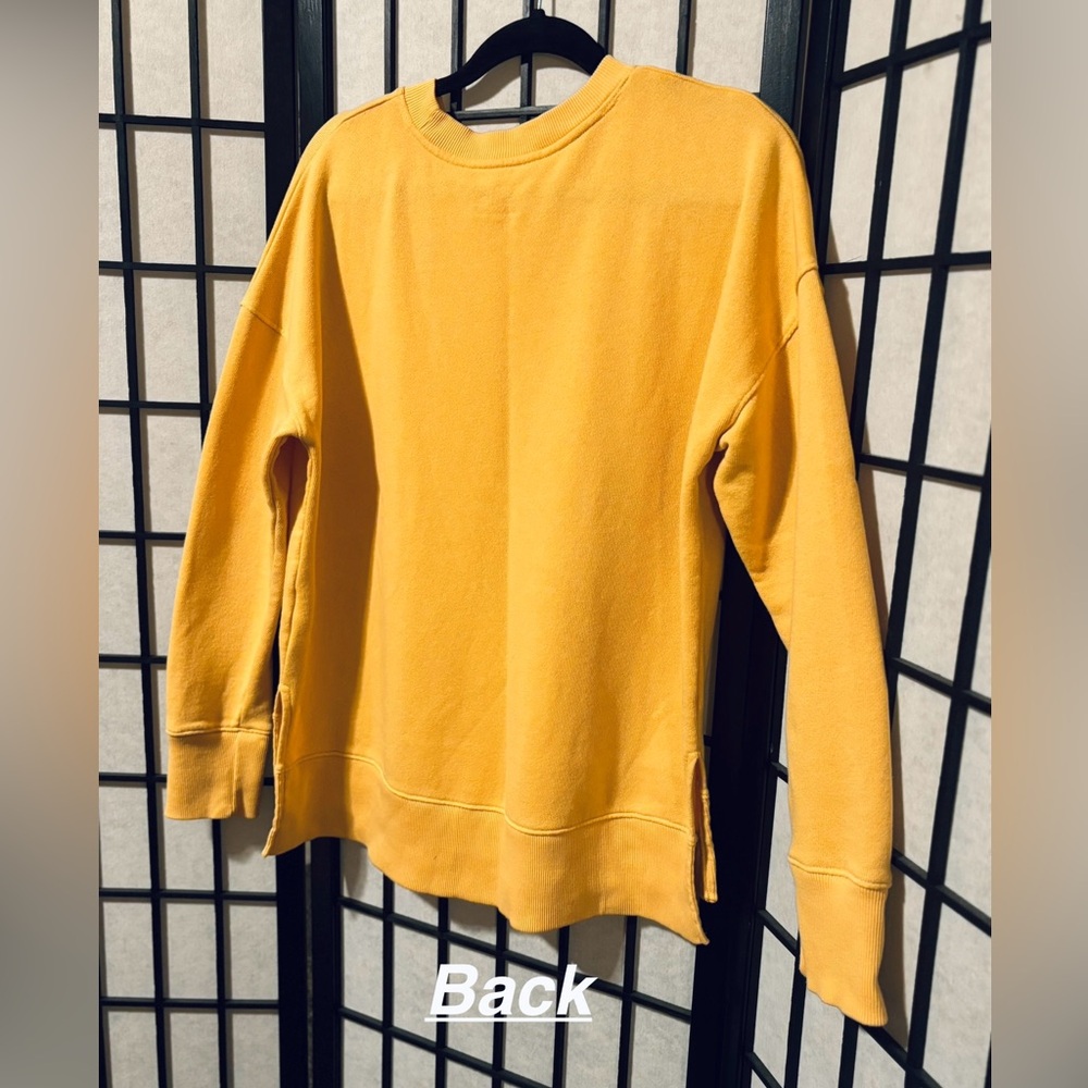 Time and Tru | Women's Crewneck | Long Sleeve  Sweatshirt |
Size: MED | Mustard - Picture 4 of 12